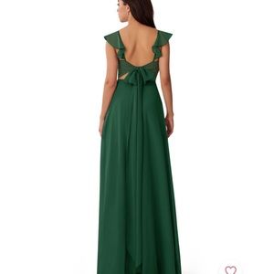 Azazie Everett Color Dark Green Dress BRAND NEW